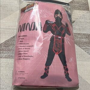 Ninja Costume for Kids - Black and Red